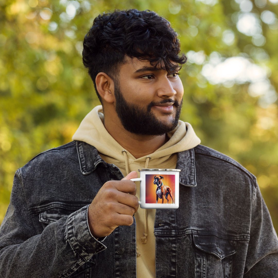 Boxer- Enamel Mug v5