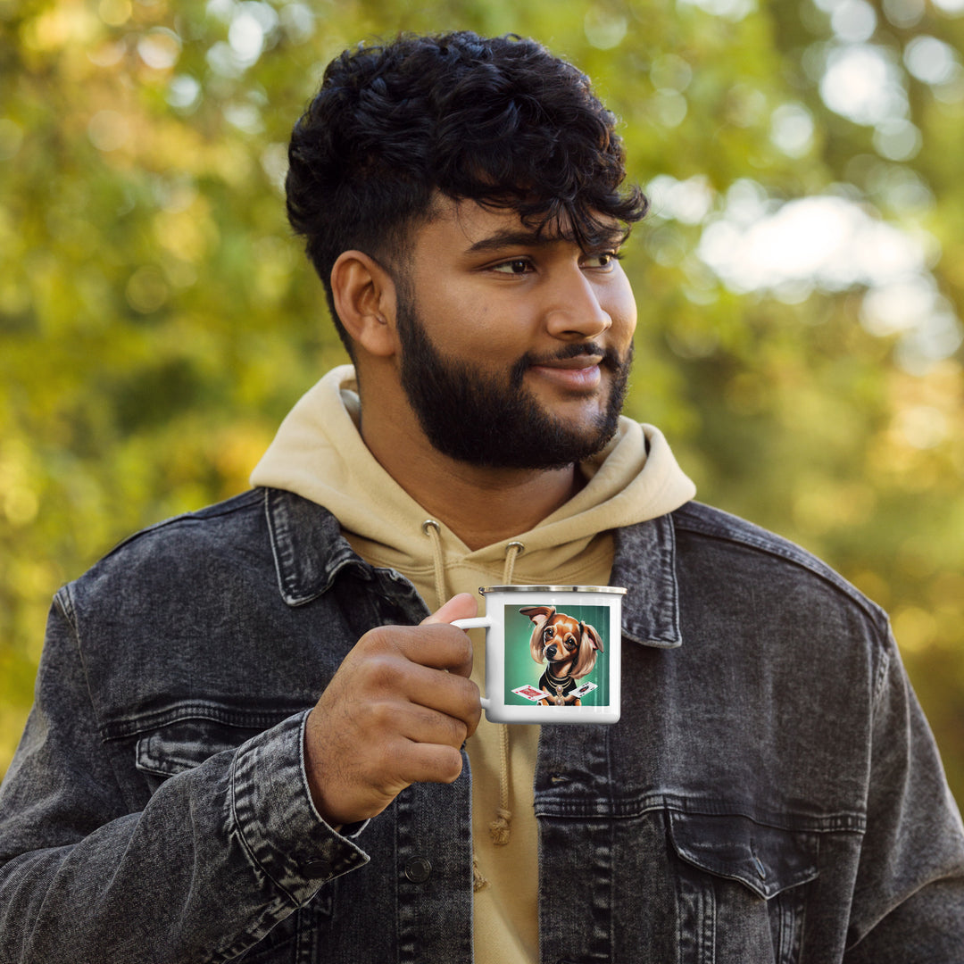 Chiweenie General- Enamel Mug v10