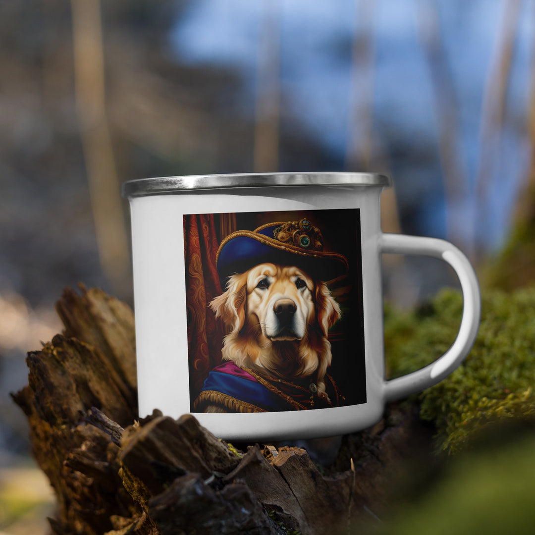 Golden Retriever- Enamel Mug v5