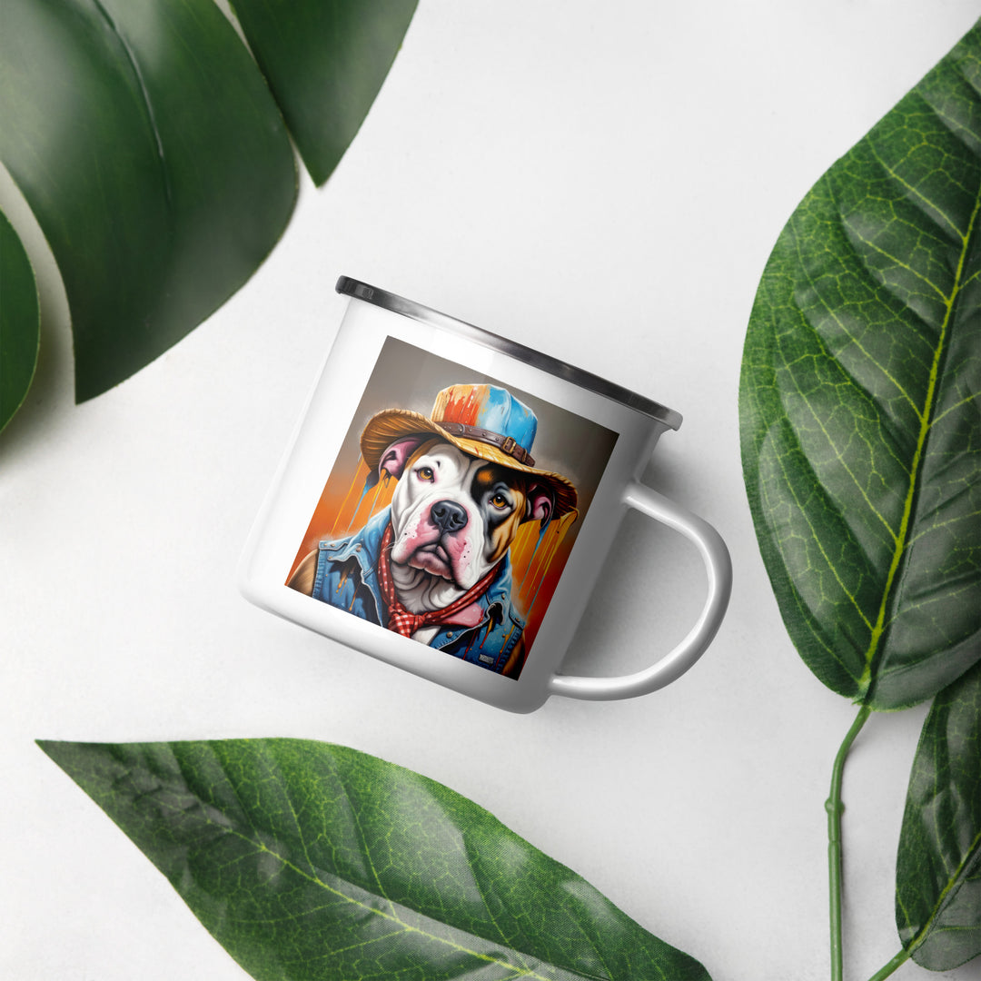 American Bulldog- Enamel Mug