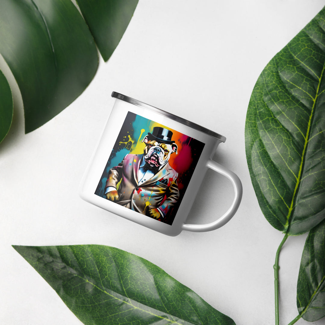 Bulldog- Enamel Mug v3