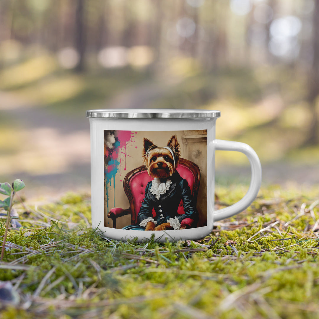 Yorkshire Terrier- Enamel Mug v3