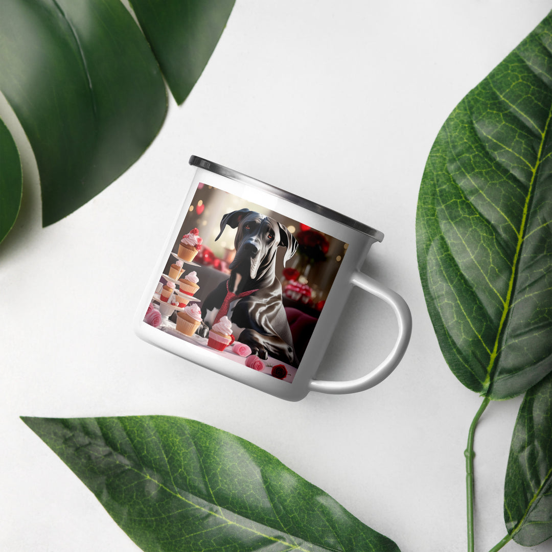 Great Dane Romantic- Enamel Mug