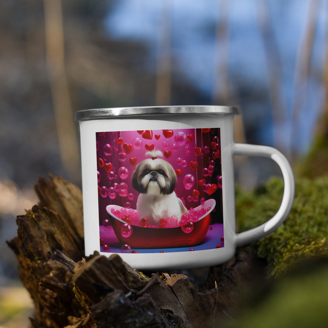 Shih Tzu Romantic- Enamel Mug v2