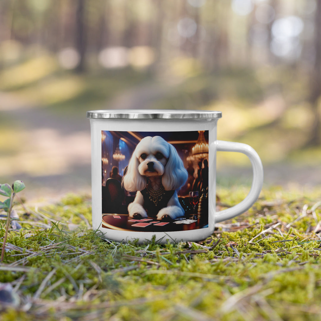 Cavachon- Enamel Mug v8
