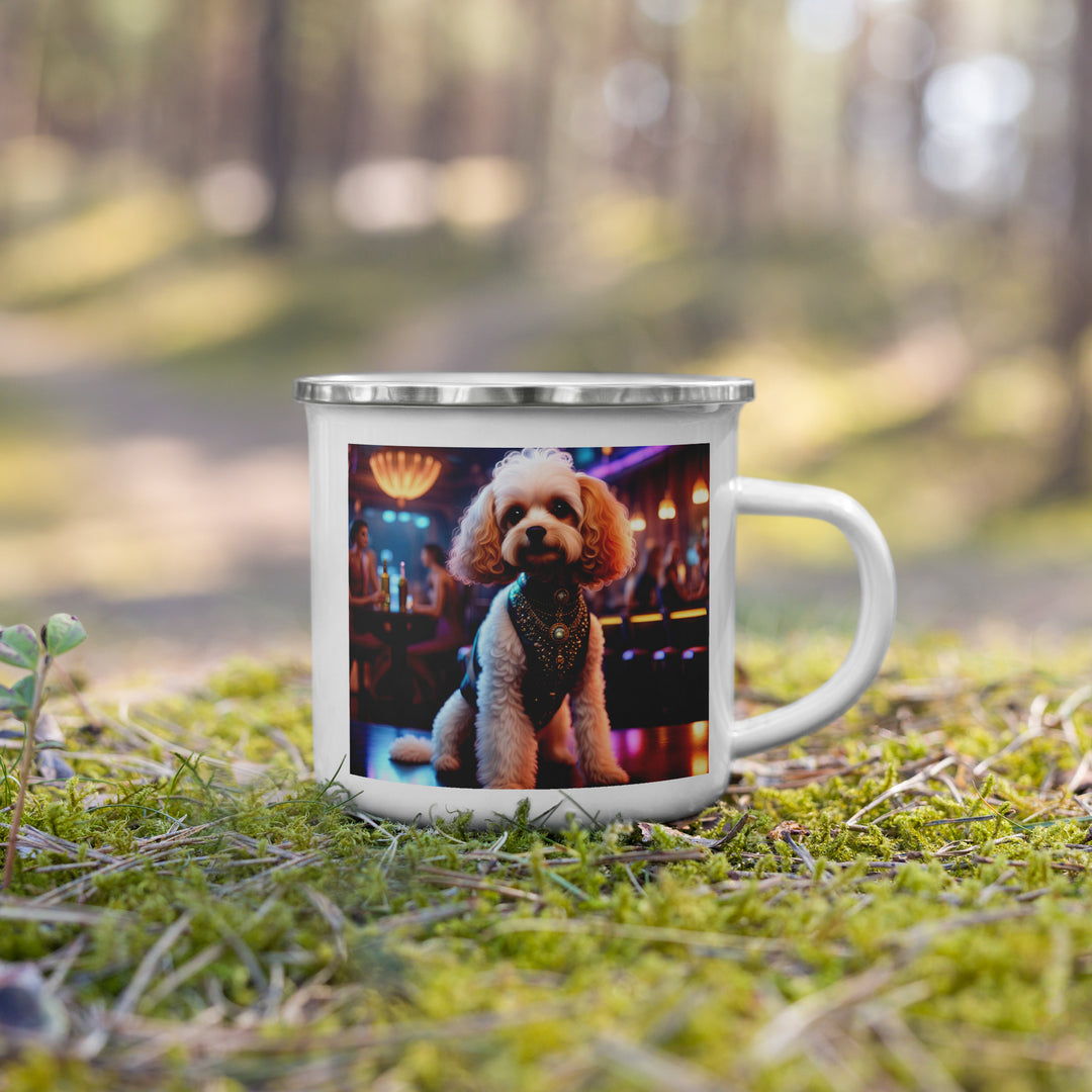 Cavapoo General- Enamel Mug v25
