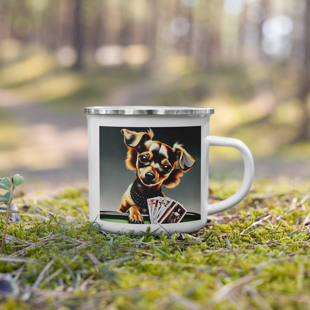Chiweenie General- Enamel Mug v11