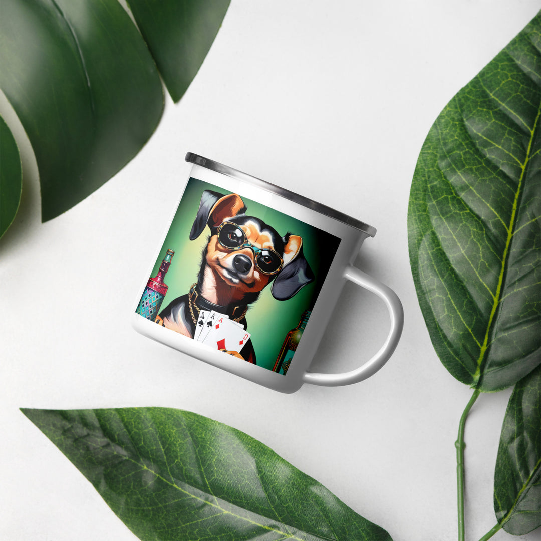 Chiweenie General- Enamel Mug v13