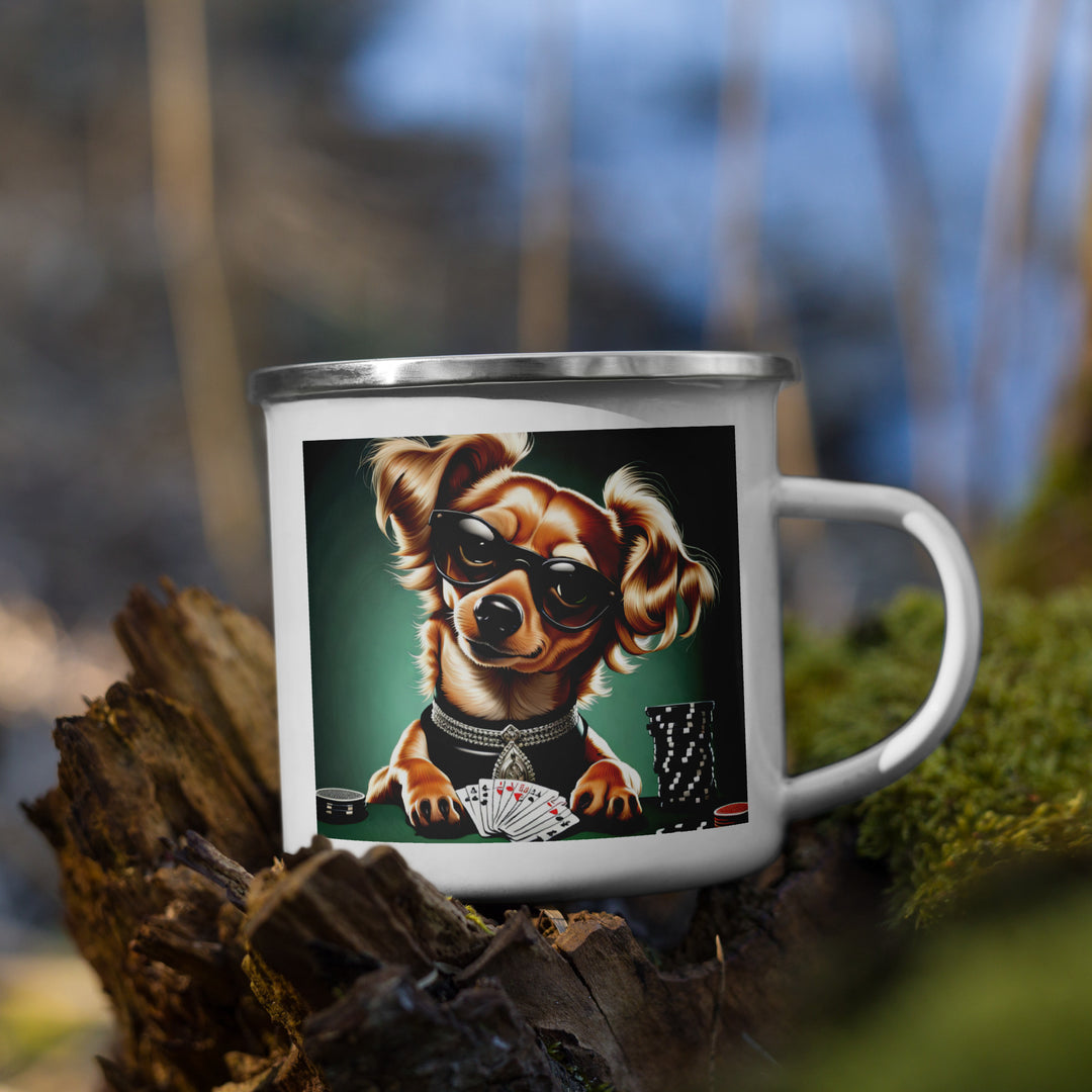 Chiweenie General- Enamel Mug v19