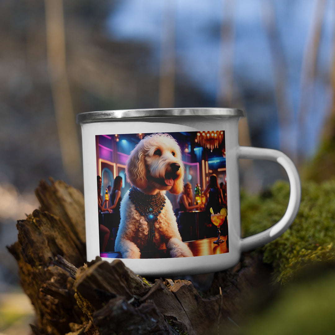 Goldendoodle- Enamel Mug v9