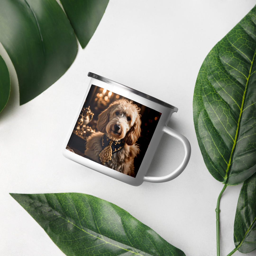Goldendoodle- Enamel Mug v23