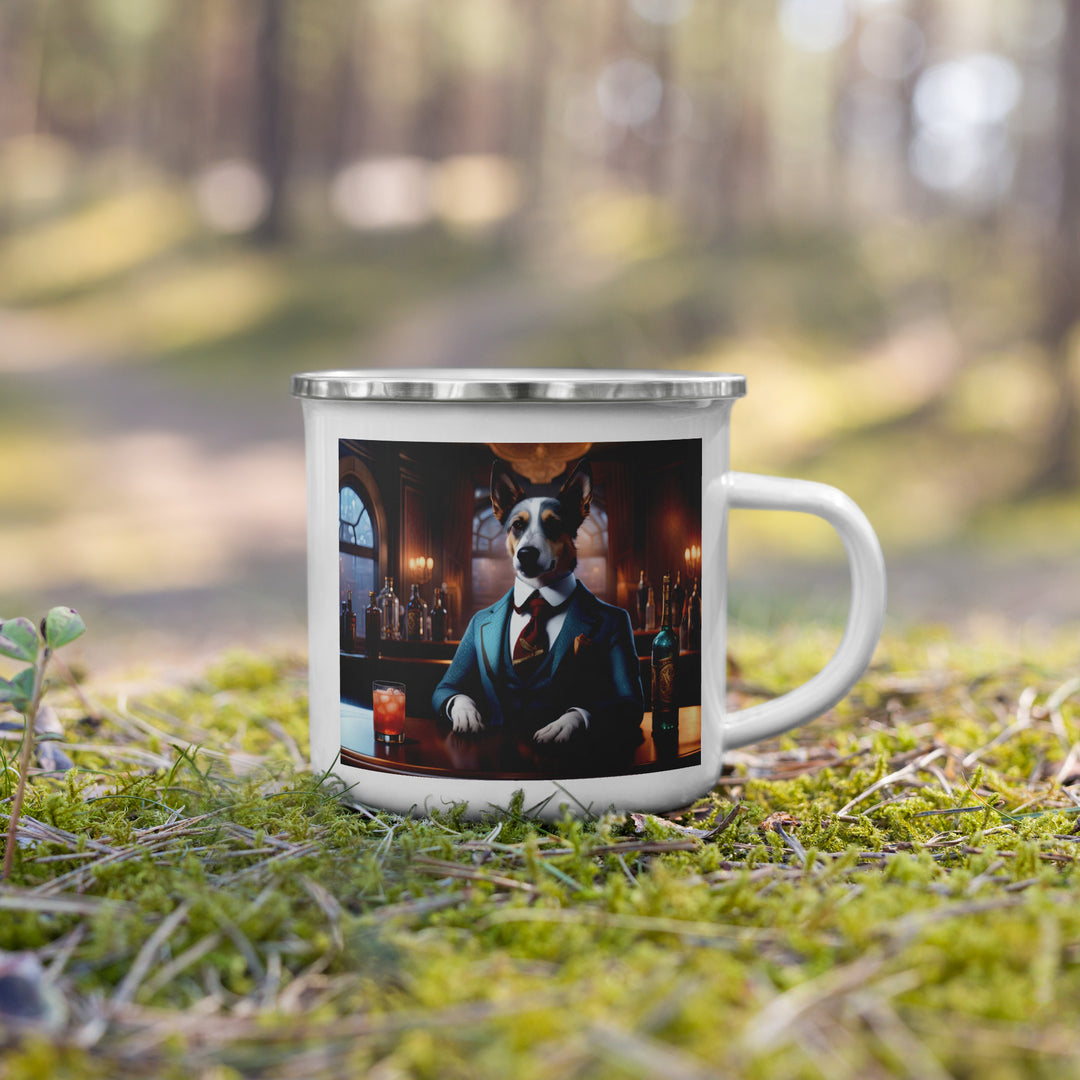 Texas Heeler- General- Enamel Mug v4