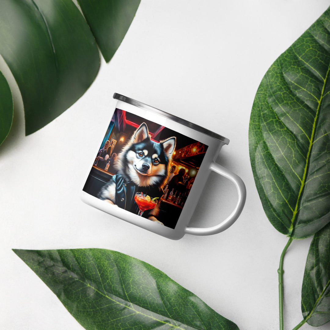 Pomsky General- Enamel Mug v2
