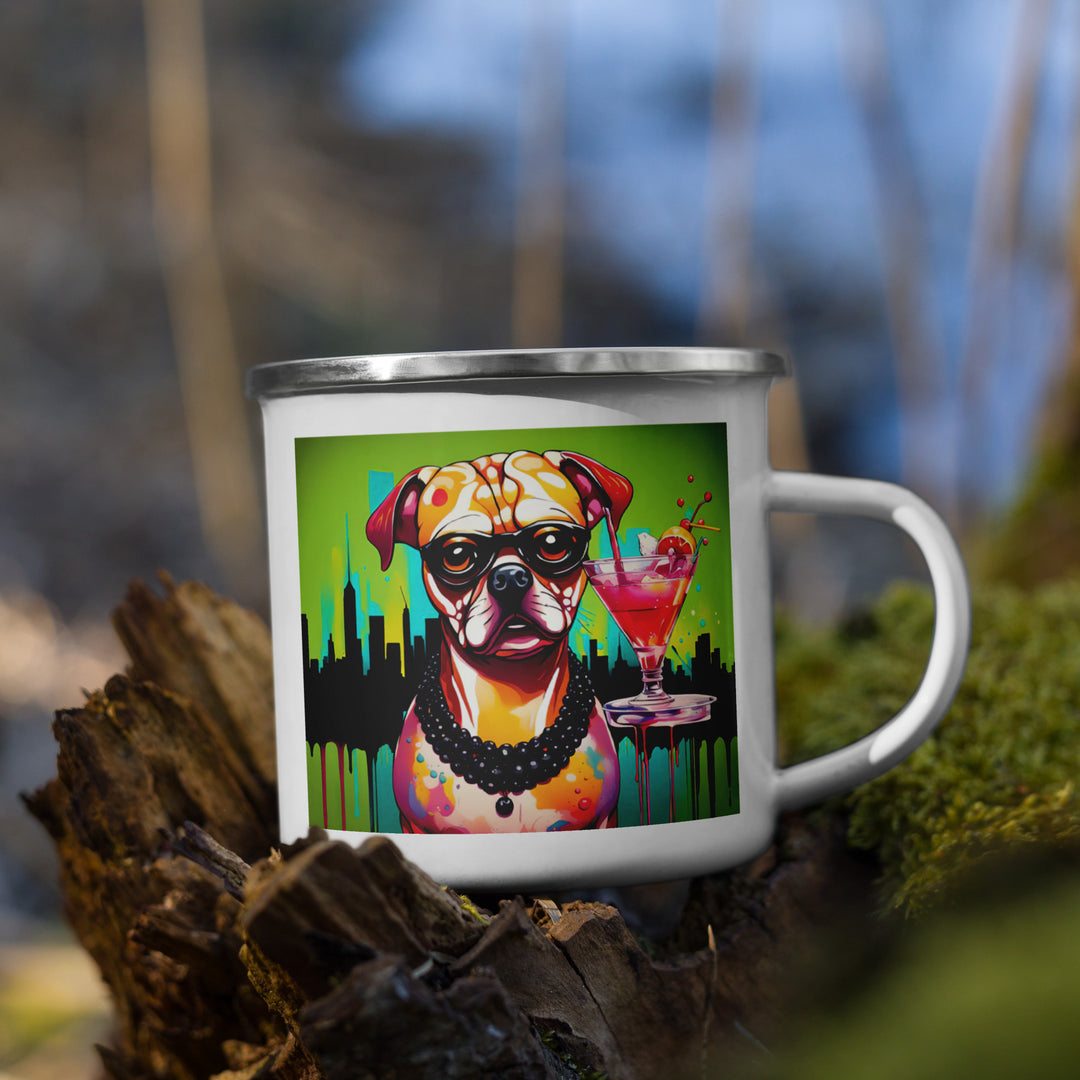 Puggle General- Enamel Mug v4