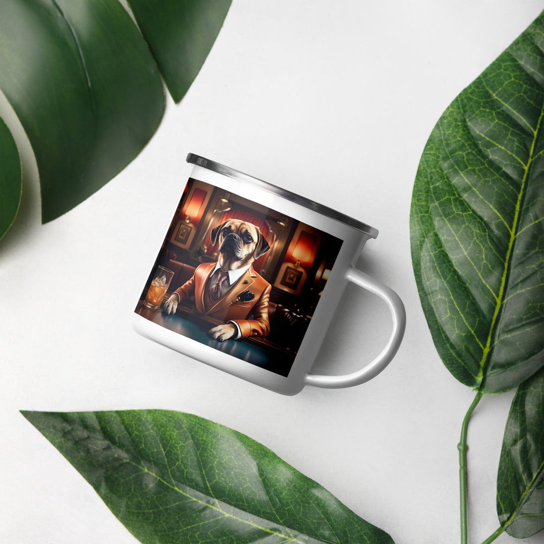 Puggle General- Enamel Mug v18