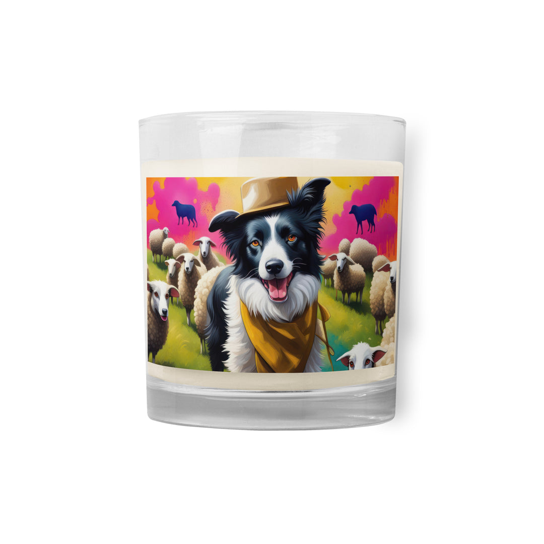 Australian Shepherd- Glass jar soy wax candle v2