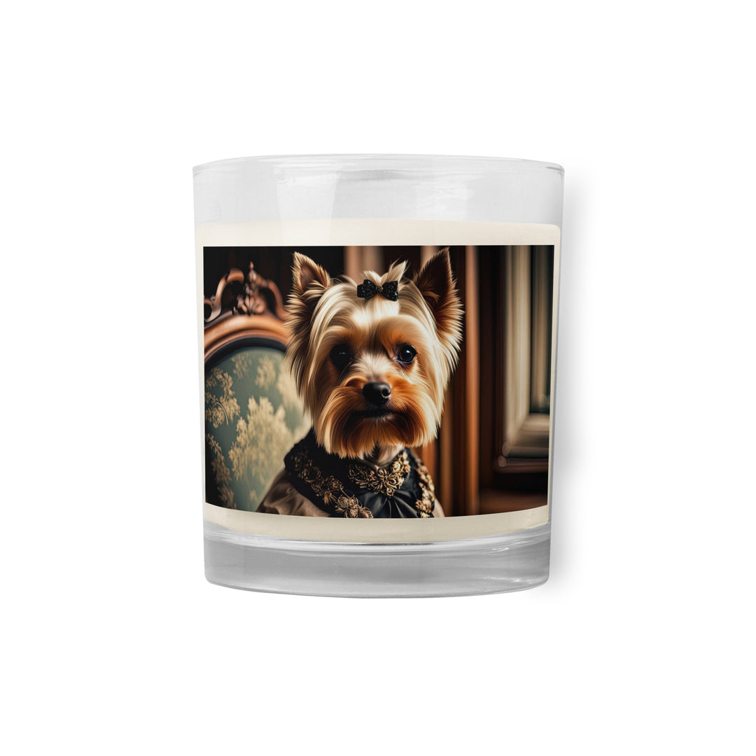 Yorkshire Terrier- Glass jar soy wax candle