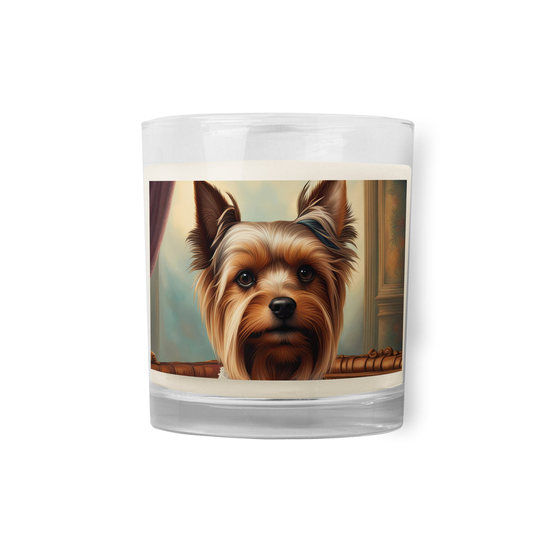 Yorkshire Terrier- Glass jar soy wax candle v2