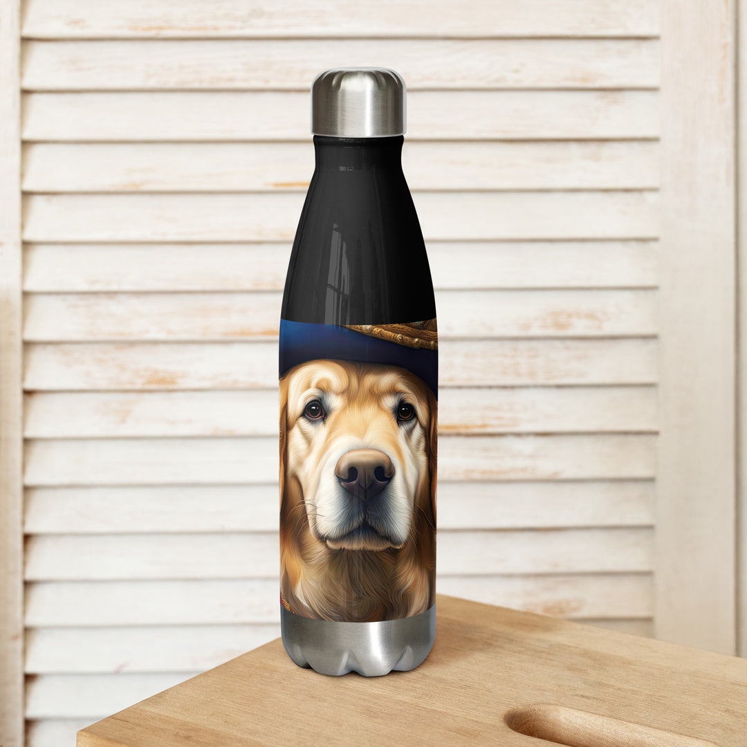 Golden Retriever- Stainless steel water bottle v5