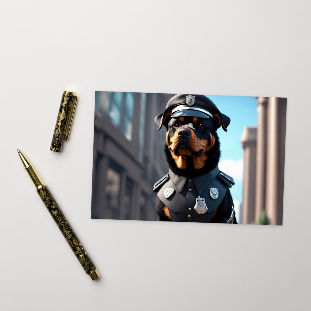 Rottweiler- Standard Postcard v3