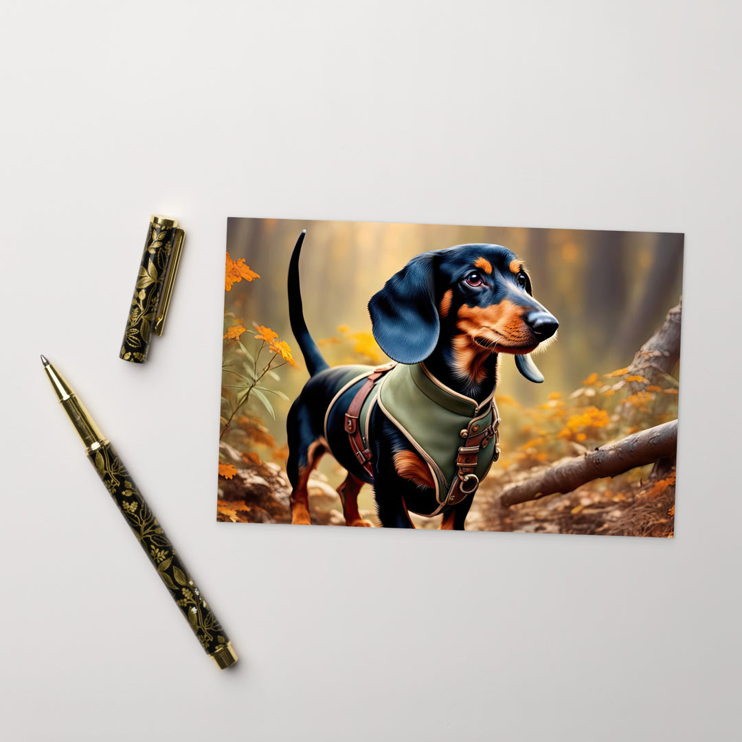 Dachshund- Standard Postcard v3