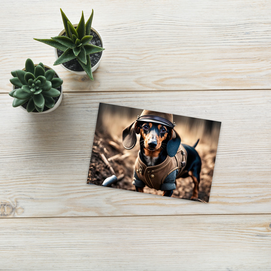 Dachshund- Standard Postcard v5