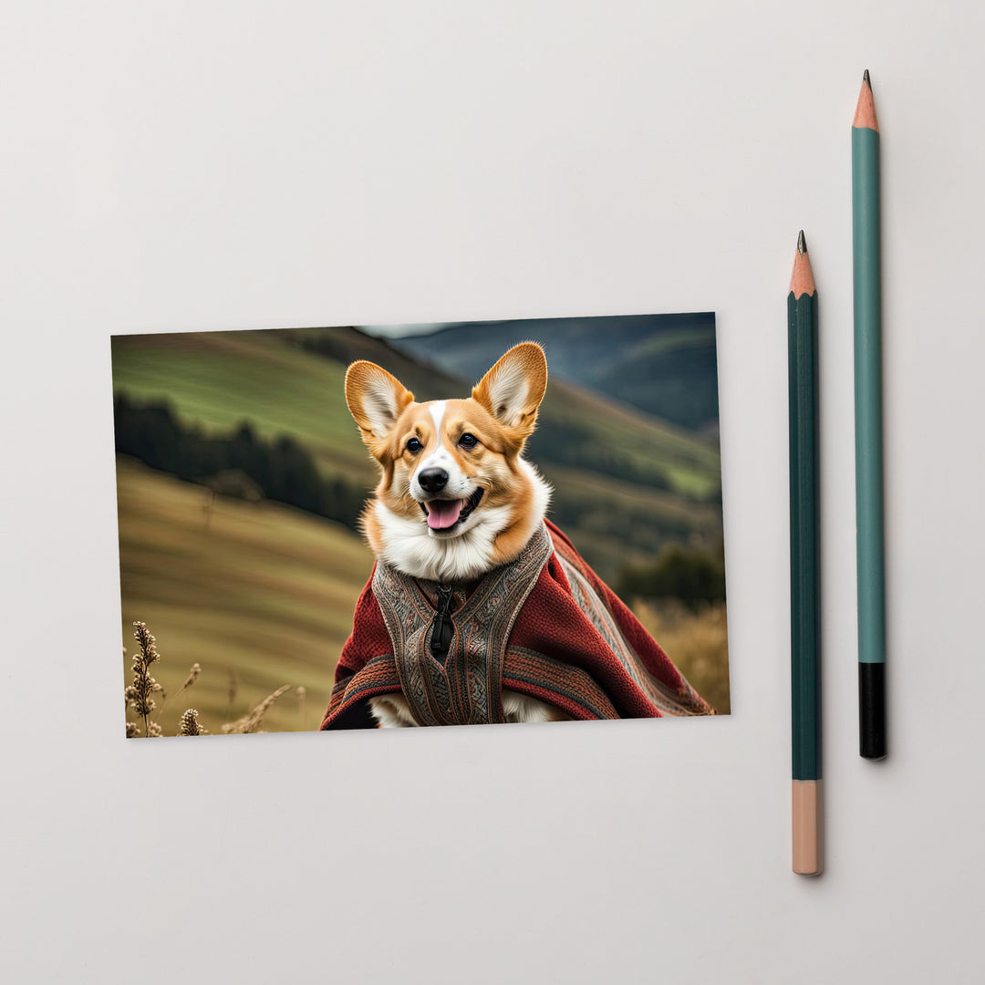 Pembroke Welsh Corgi- Standard Postcard v4