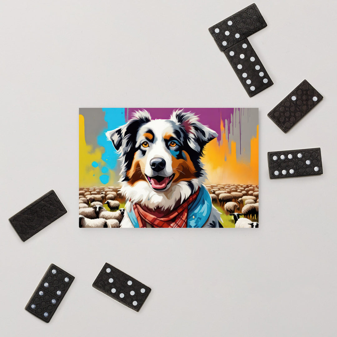 Australian Shepherd- Standard Postcard v3