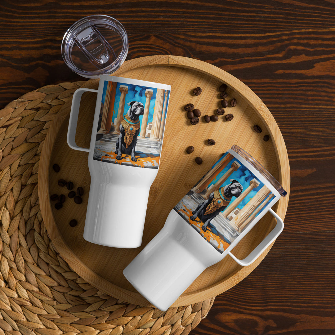 Travel mug with a handle-Cane Corso