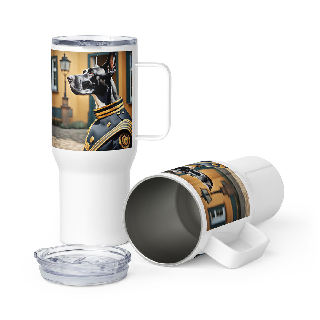 Great Dane- Travel mug with a handle