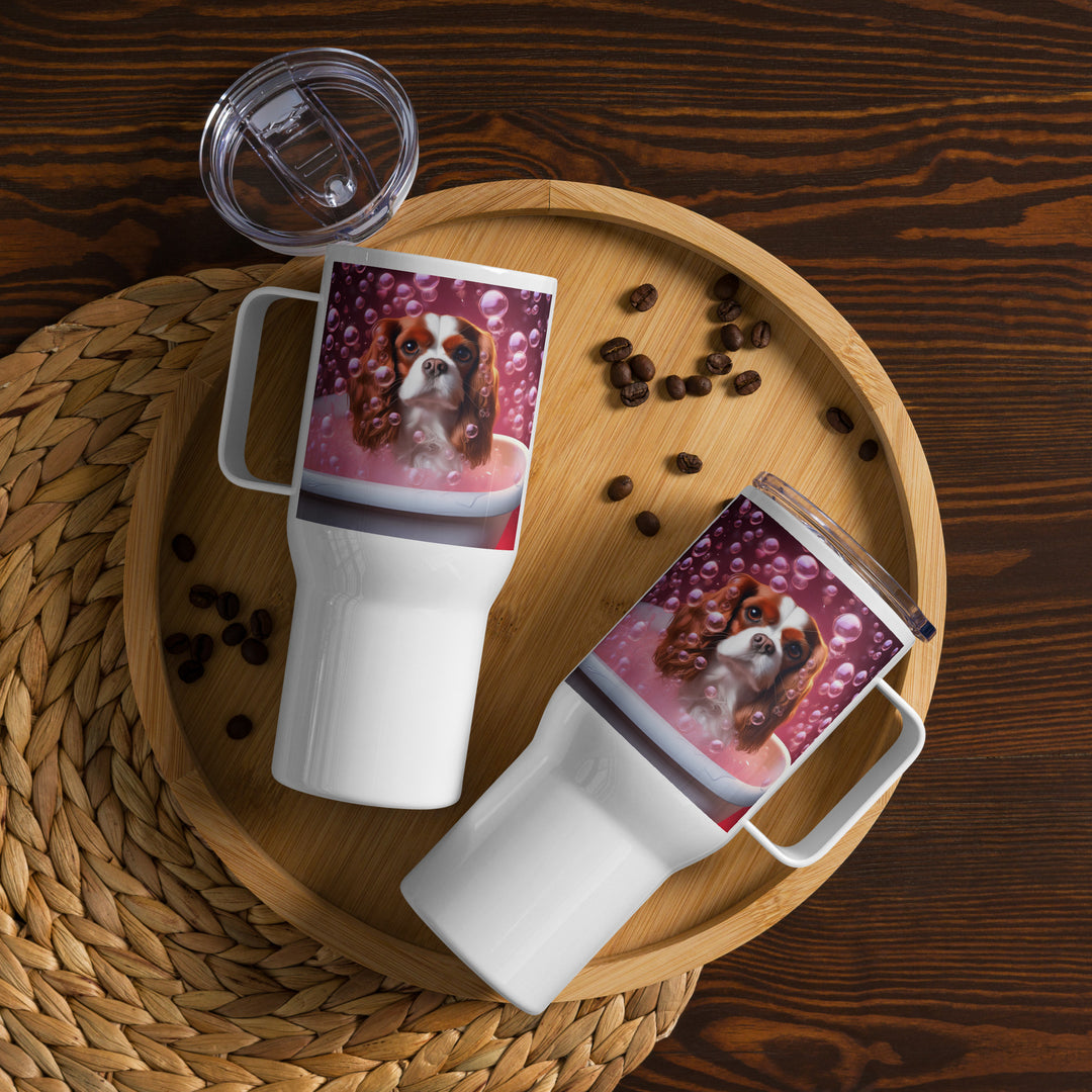 Cavalier King Charles Spaniel Romantic- Travel mug with a handle