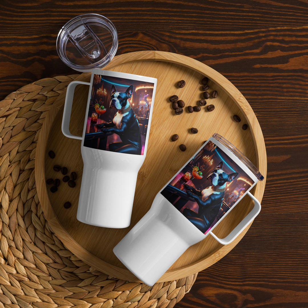 Catahoula Bulldog General- Travel mug with a handle v3