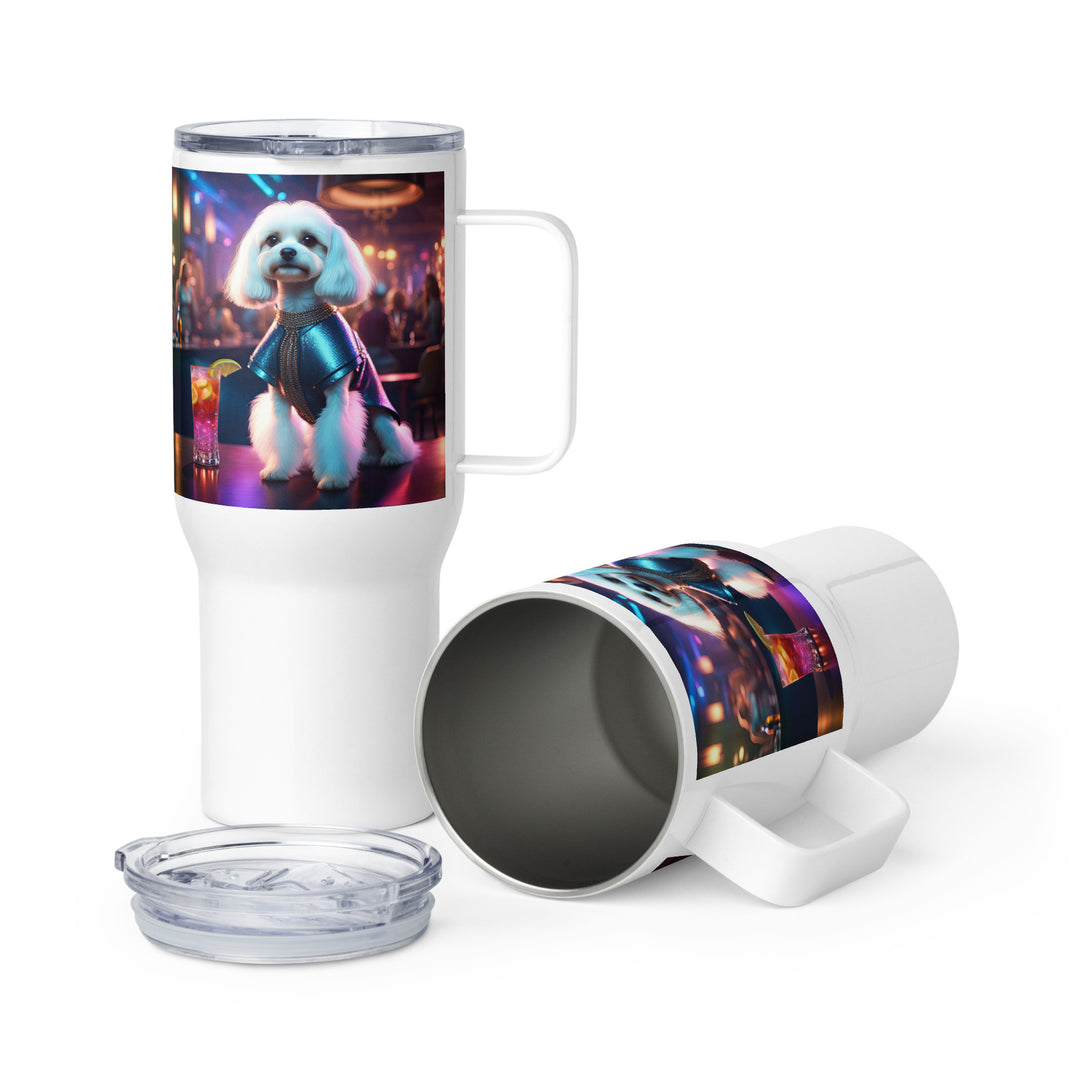 Cavachon- Travel mug with a handle