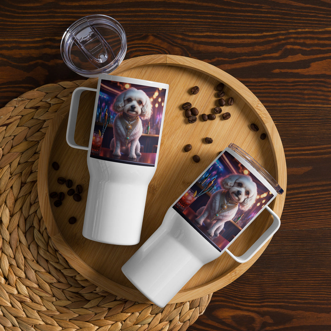 Cavachon- Travel mug with a handle v14
