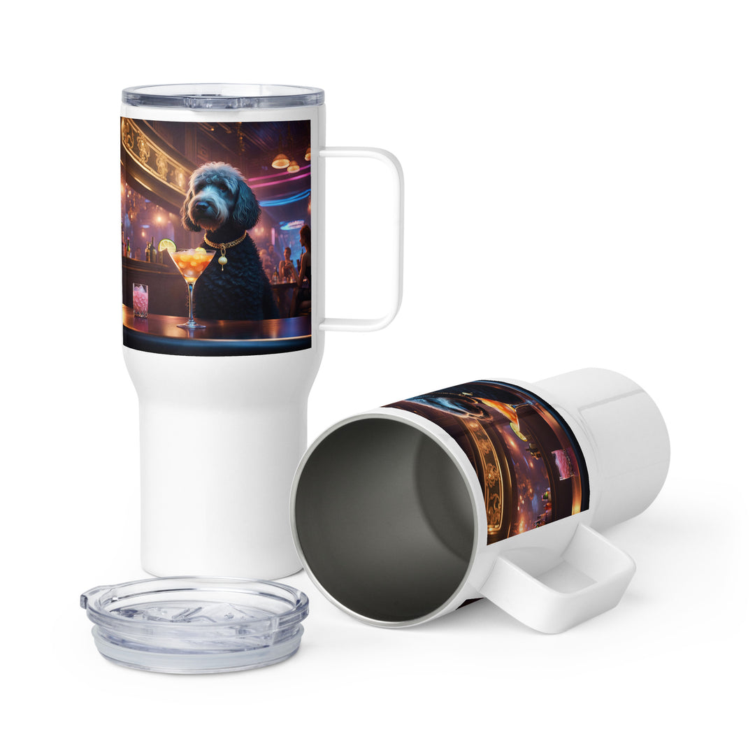 Goldendoodle- Travel mug with a handle