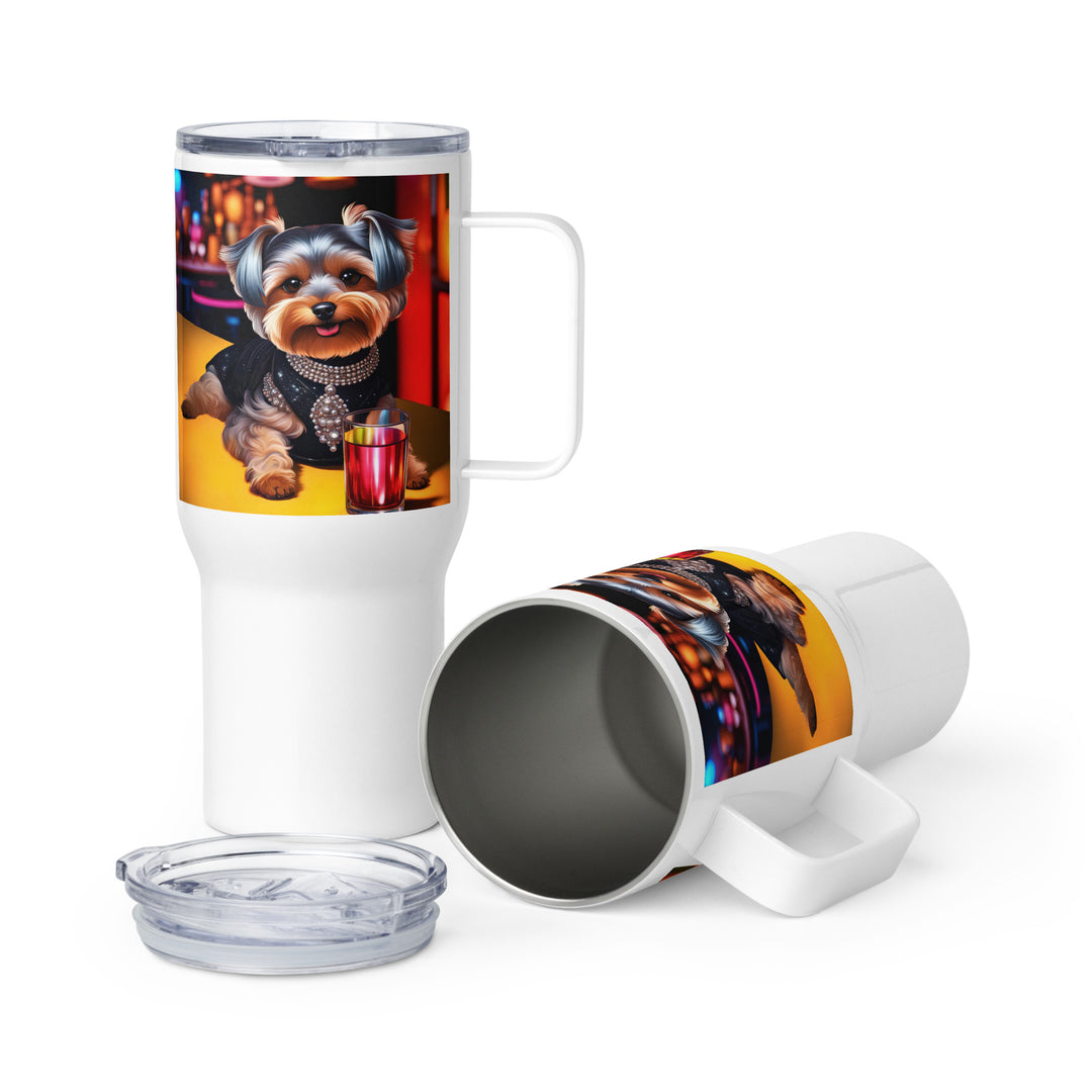 Yorkipoo General- Travel mug with a handle v3