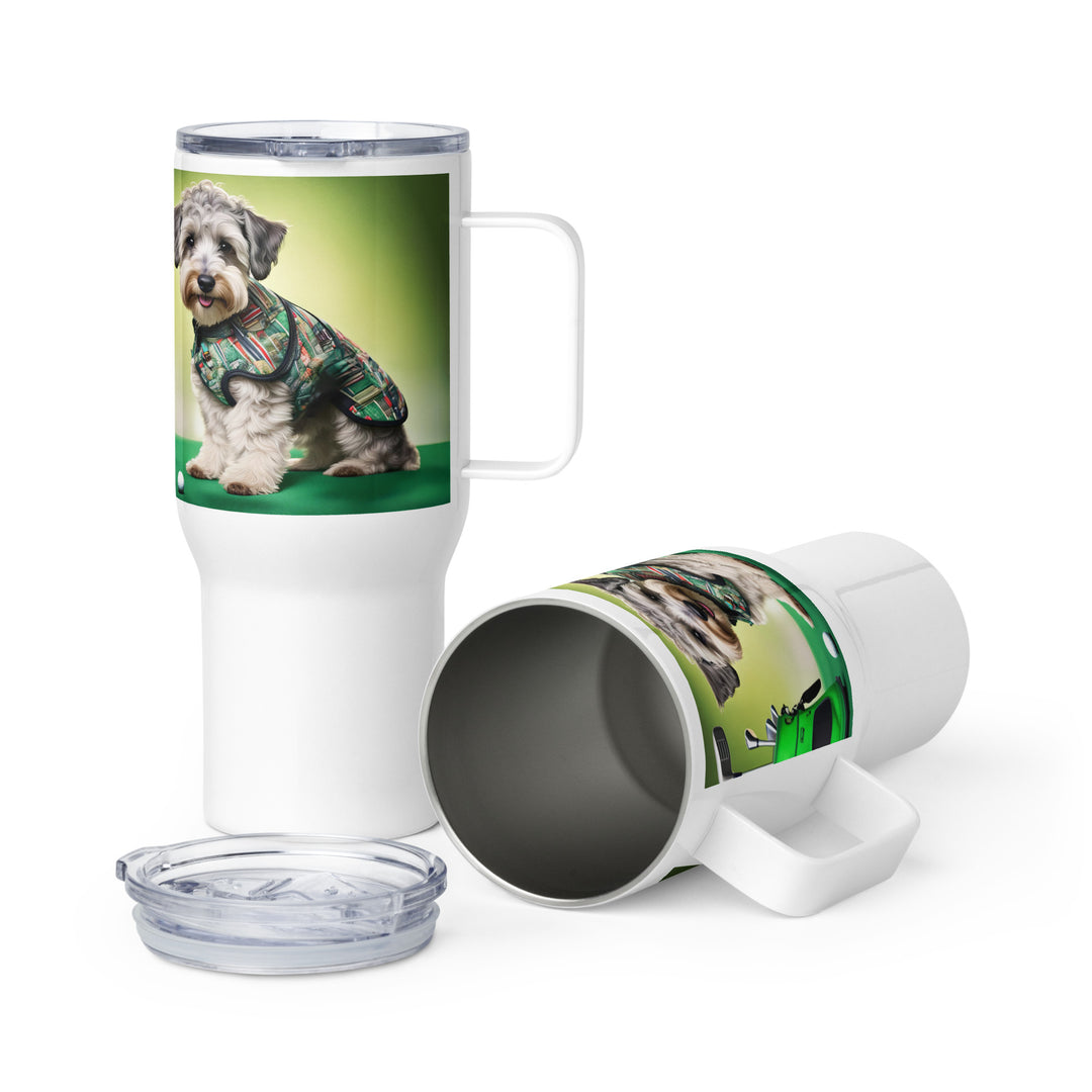 Schnoodle Golfer- Travel mug with a handle