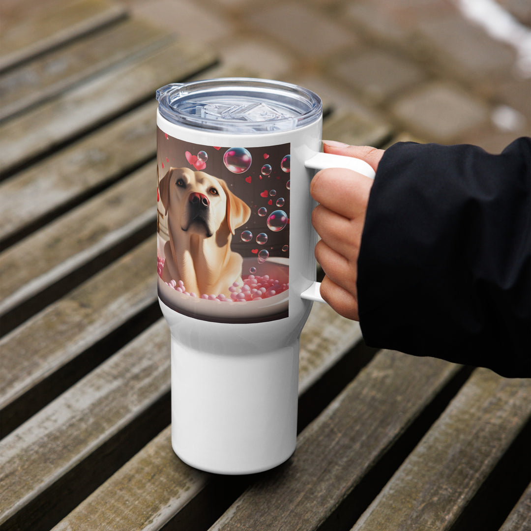 Labrador Retriever Romantic- Travel mug with a handle