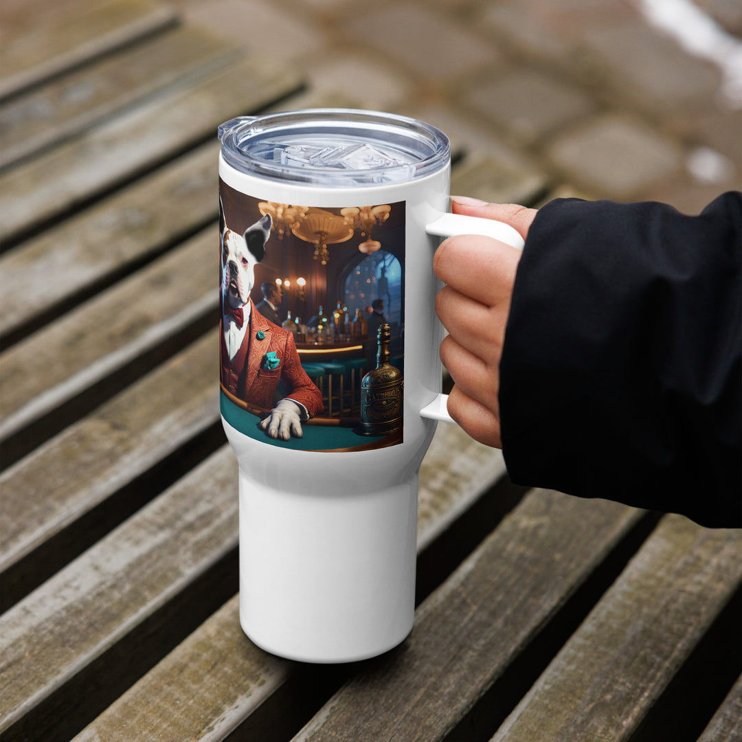 Catahoula Bulldog General- Travel mug with a handle v12
