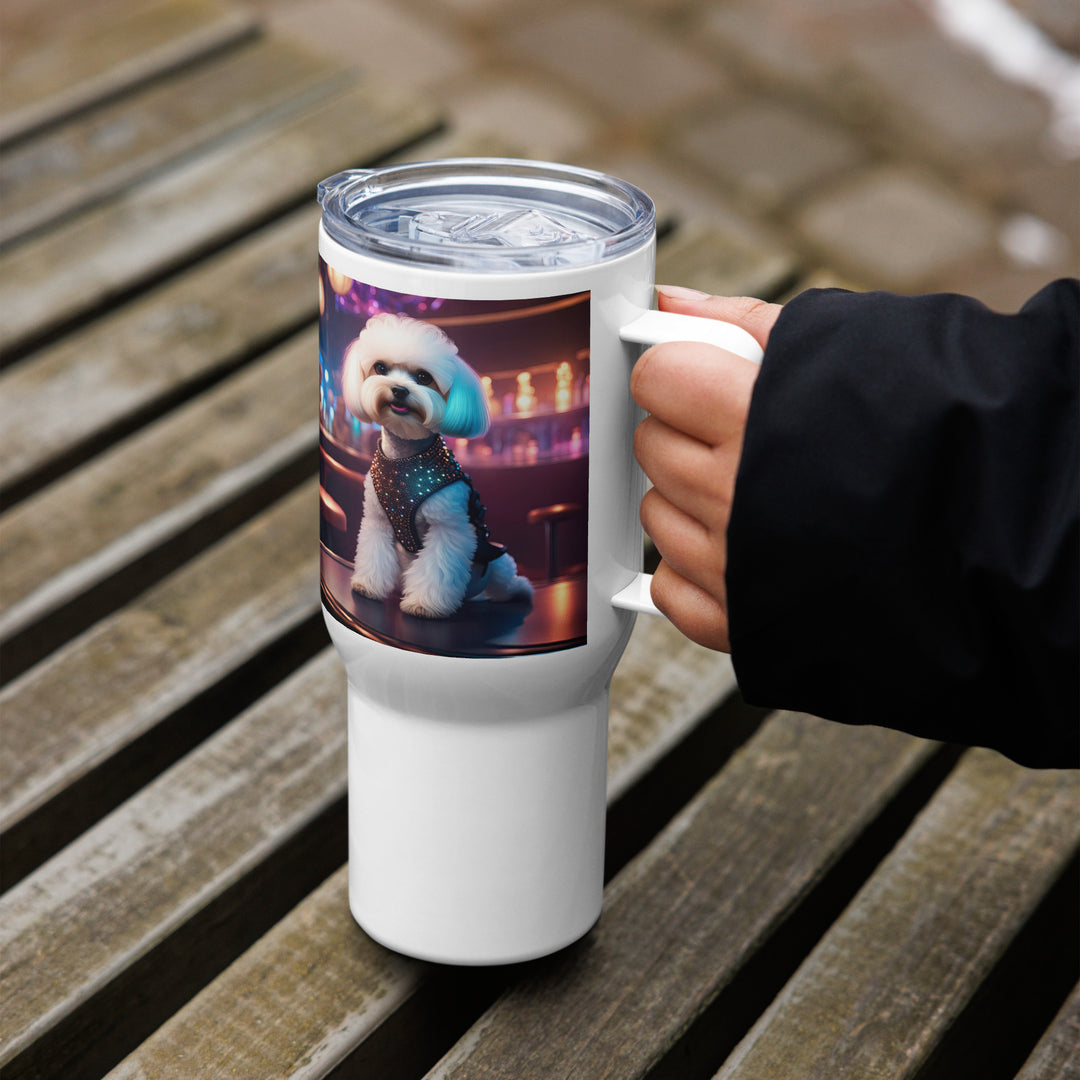Maltipoo General- Travel mug with a handle v16