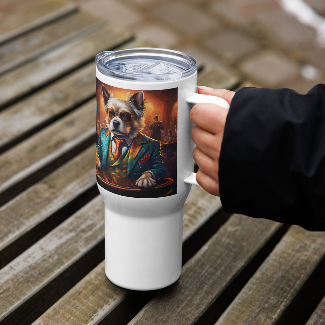 Pekapoo General- Travel mug with a handle v3