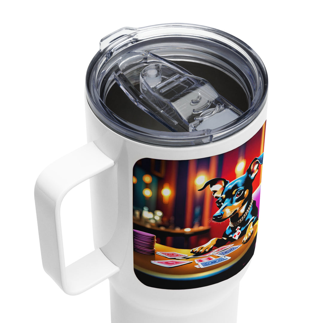 Chiweenie General- Travel mug with a handle v16