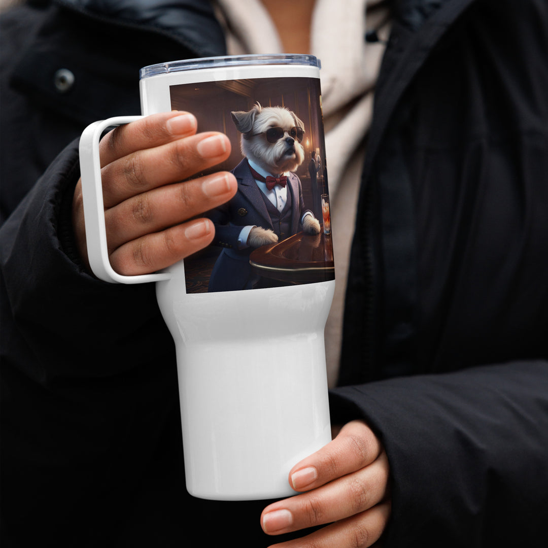 Cavapoo General- Travel mug with a handle v14