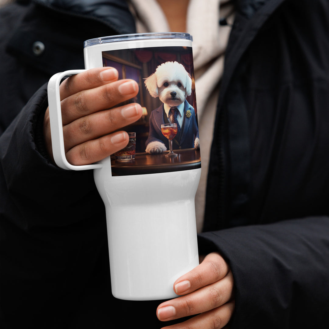 Maltipoo General- Travel mug with a handle v8