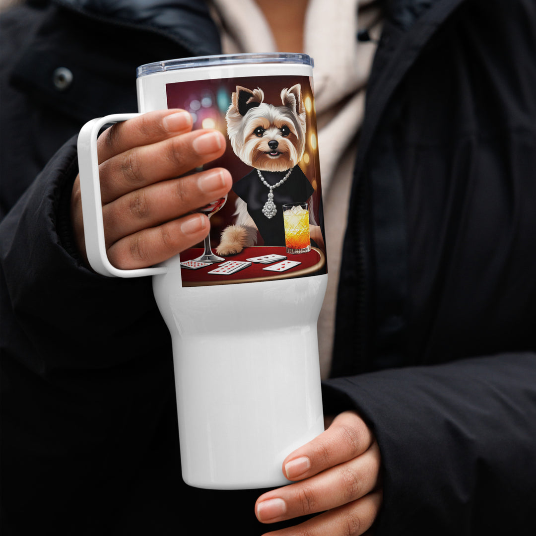 Morkie General- Travel mug with a handle v3