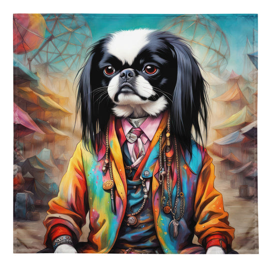 All-over print bandana-Japanese Chin