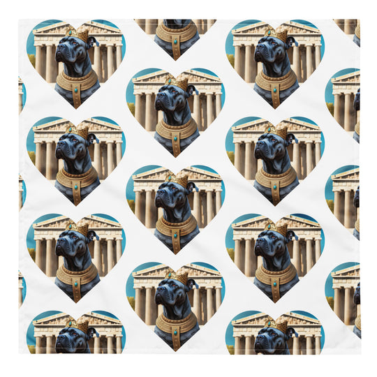 All-over print bandana-Cane Corso