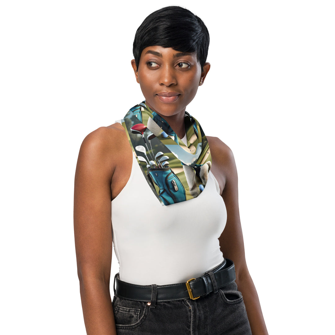 Poodle Golfer- All-Over Print Bandana