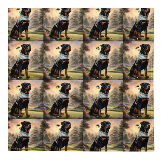 Rottweiler Golfer- All-over print bandana v3