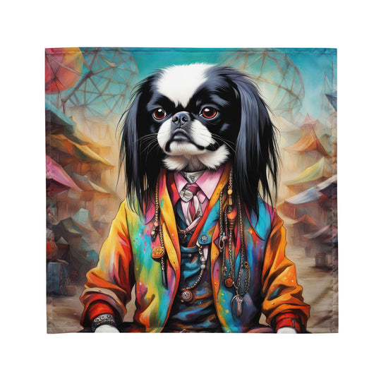 All-over print bandana-Japanese Chin